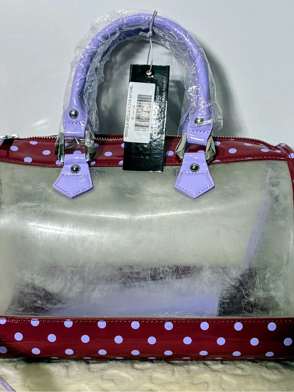 Score game day bag crossbody satchel maroon lavender NWT college stadiums